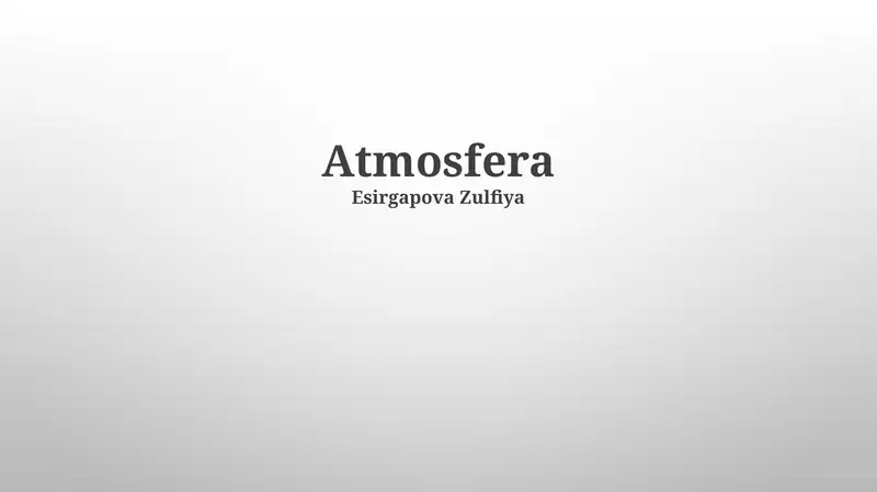 Atmosfera