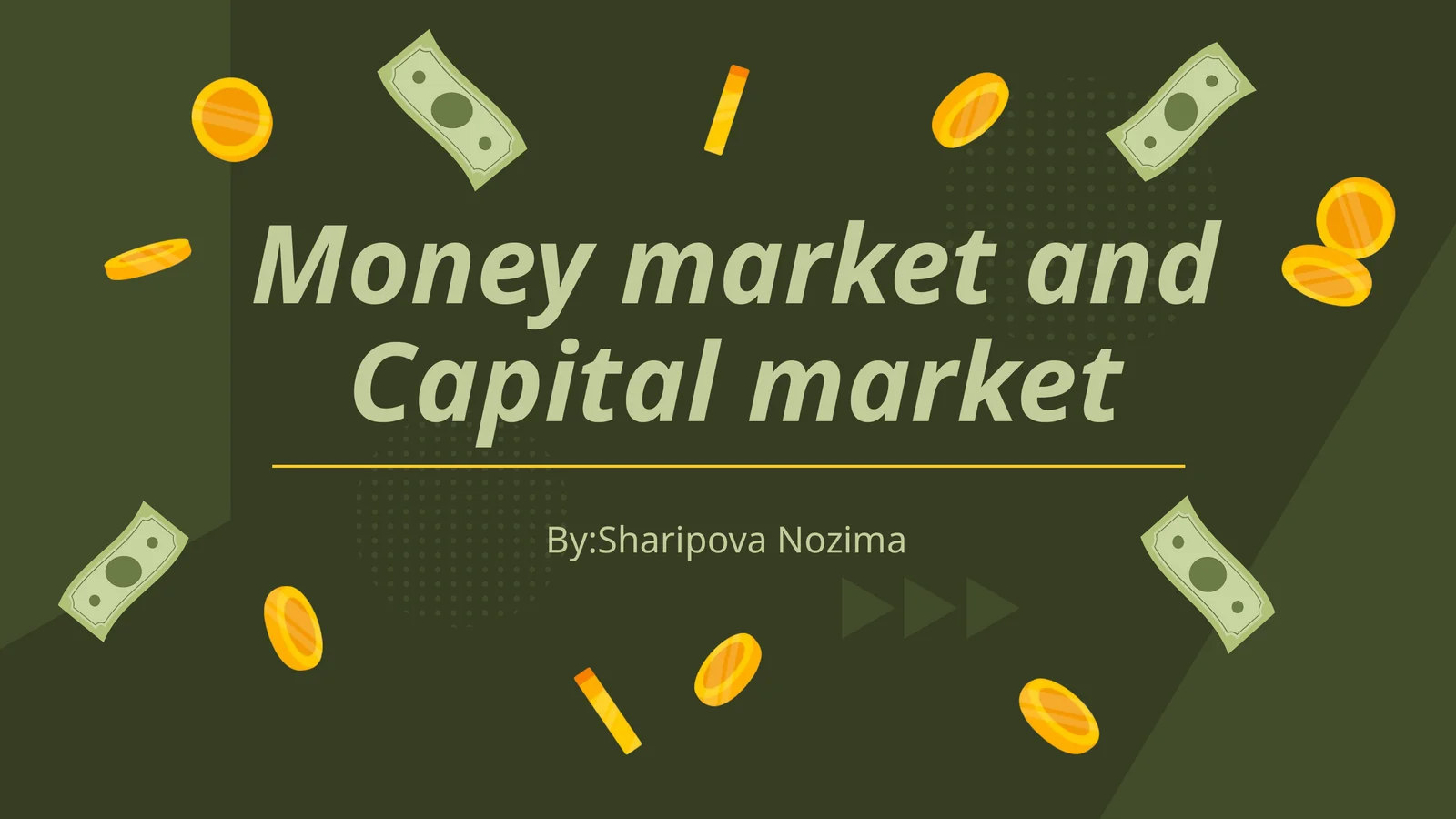 Moliyaviy bozor va Kapital bozori