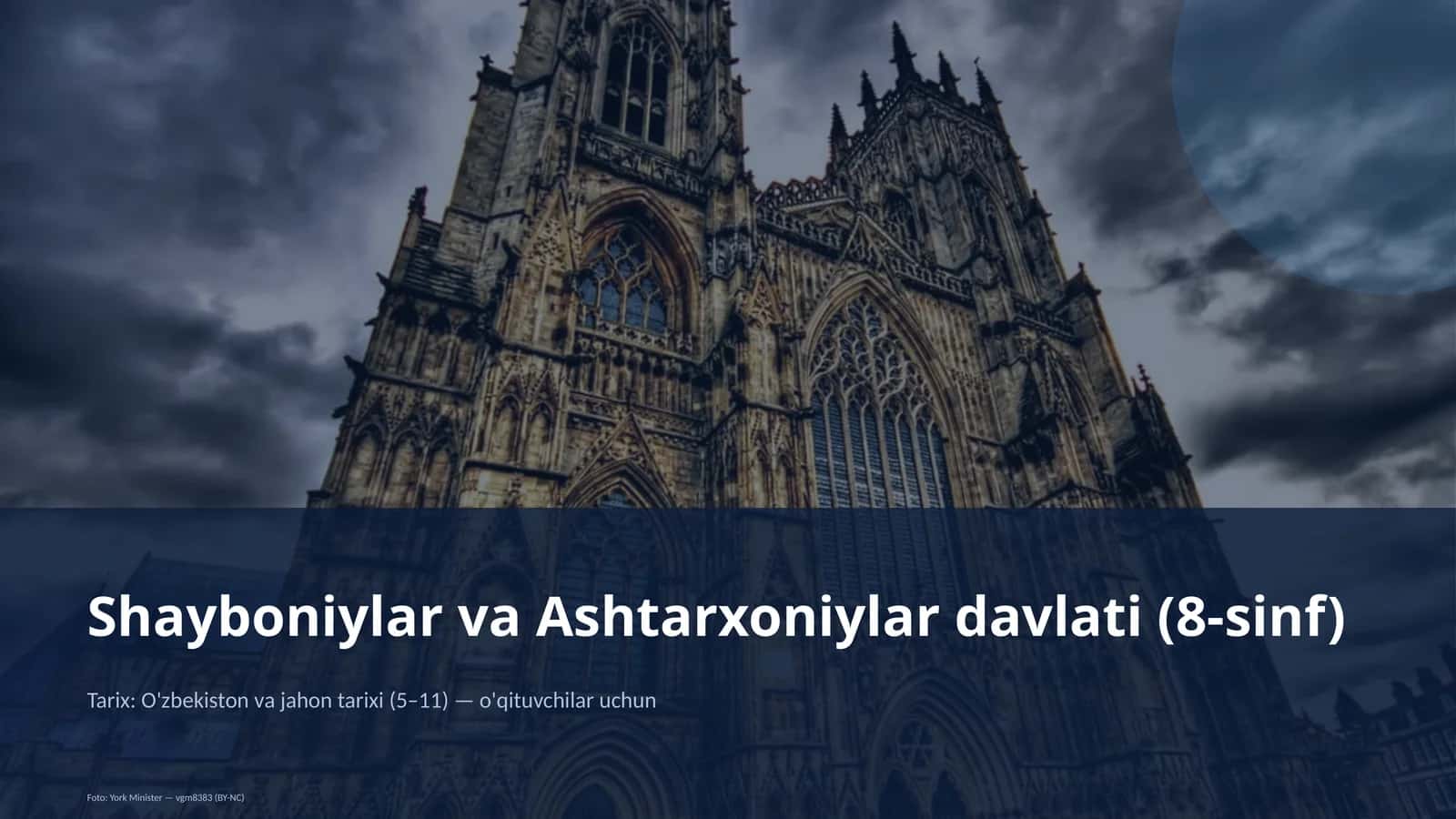 Shayboniylar va Ashtarxoniylar davlati (8-sinf)