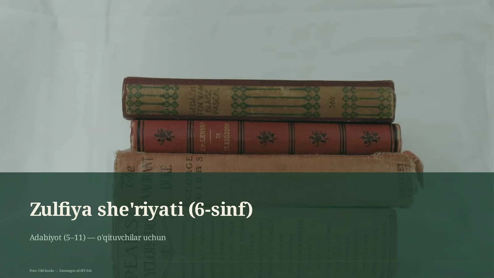 Zulfiya she'riyati (6-sinf)
