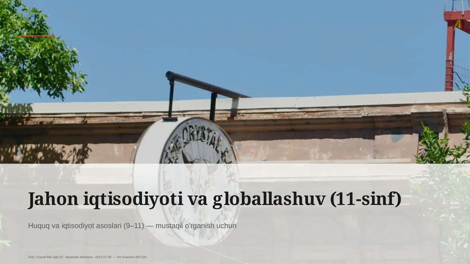 Huquq va iqtisodiyot asoslari (9–11)