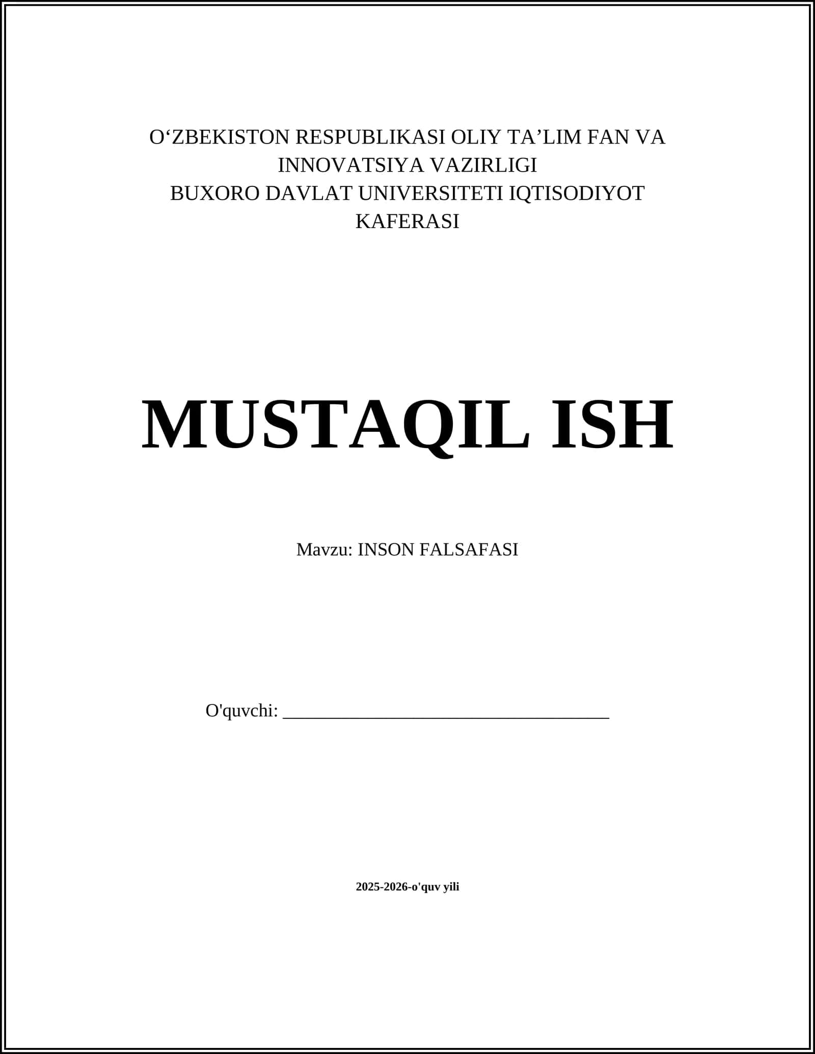 INSON FALSAFASI
