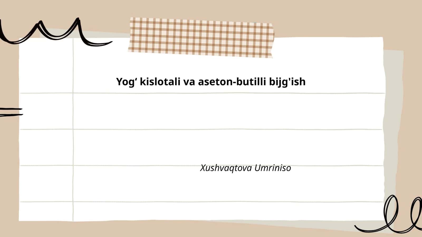 Yogʻ kislotali va aseton-butilli bijg'ish
