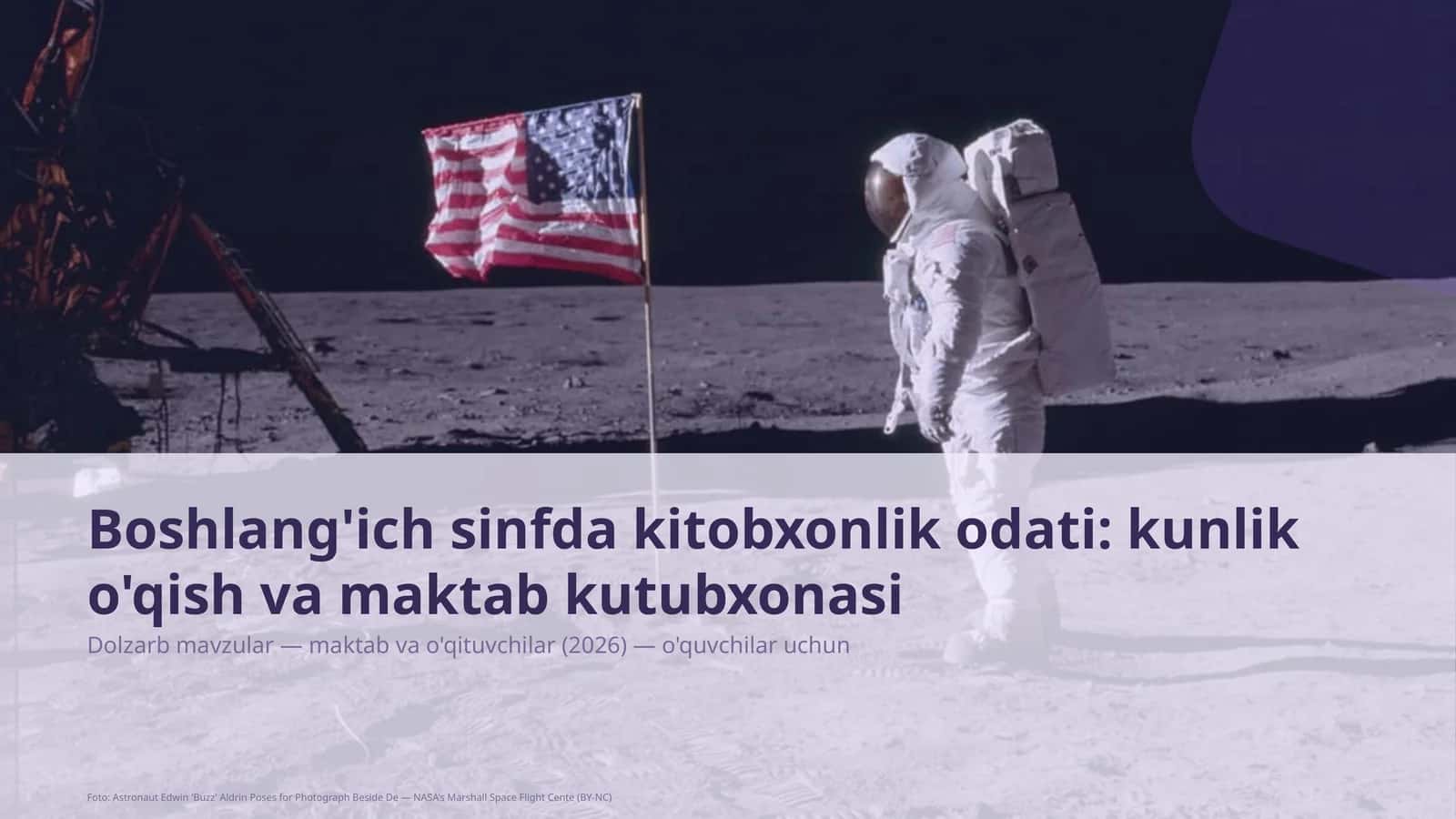 Boshlang'ich sinfda kitobxonlik odati: kunlik o'qish va maktab kutubxonasi