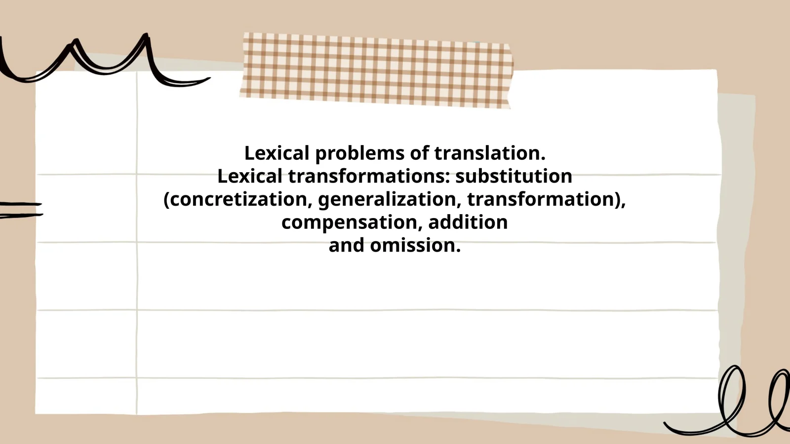 Plan: 1. Concretization in Lexical Translation