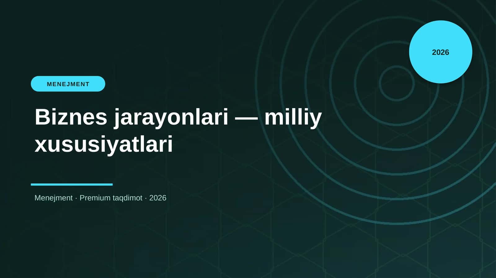 Biznes jarayonlari — milliy xususiyatlari
