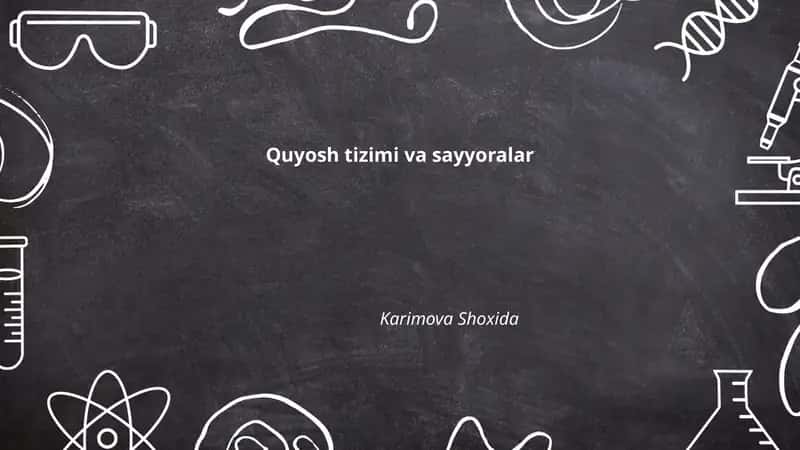 Quyosh tizimi va sayyoralar