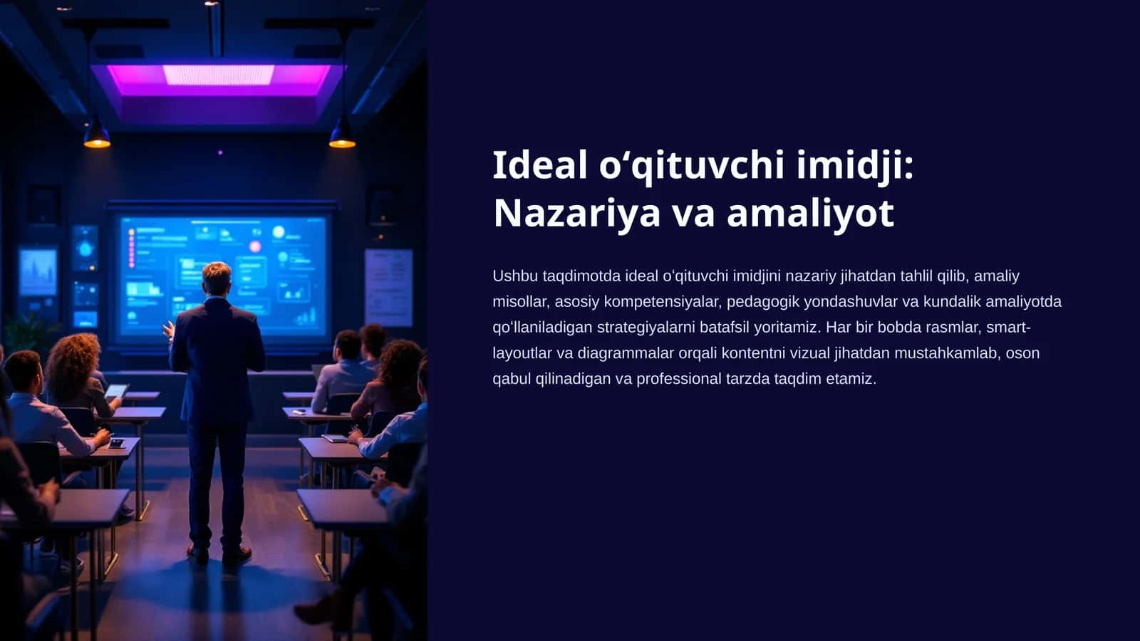 Ideal o'qituvchi imidji