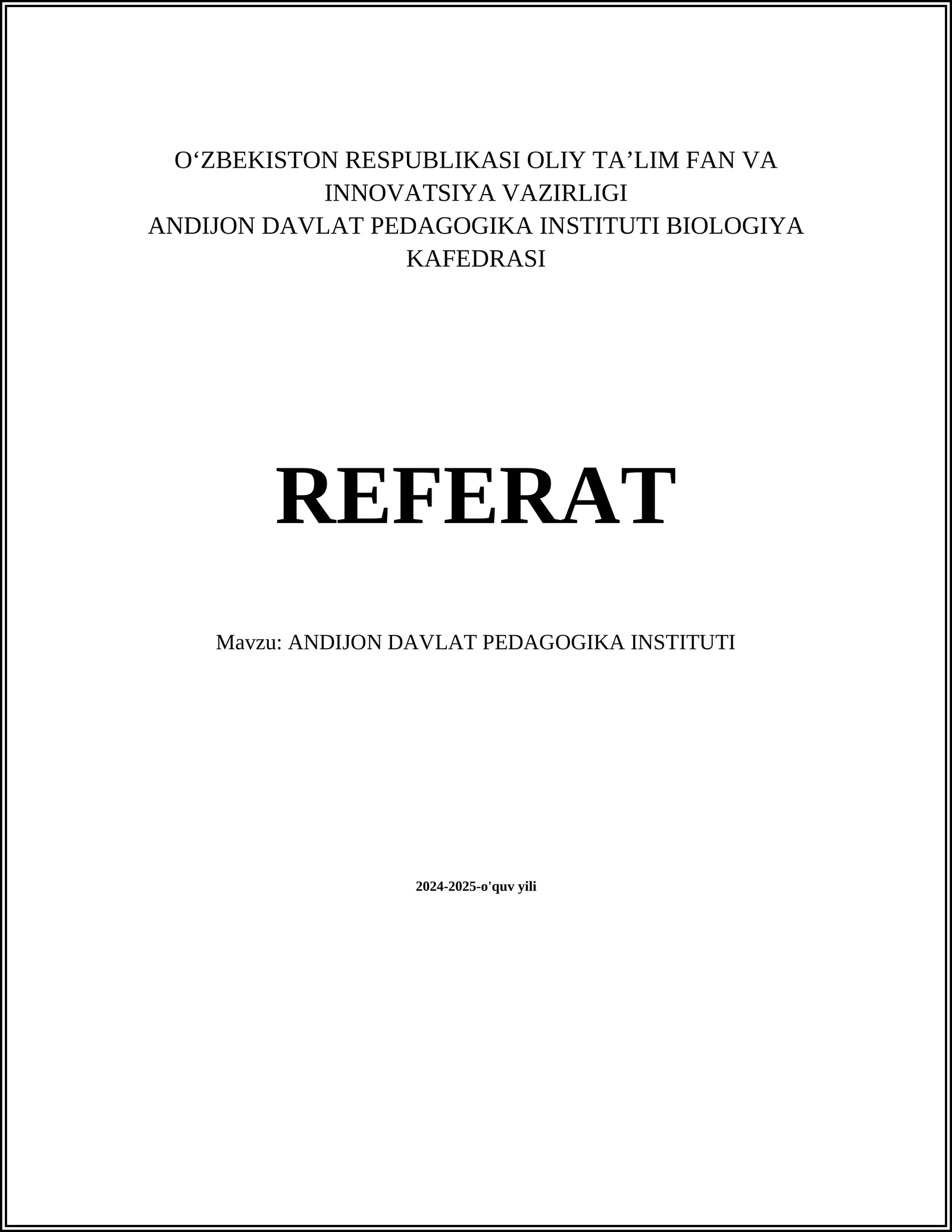 ANDIJON DAVLAT PEDAGOGIKA INSTITUTI