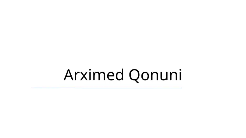 Arximed Qonuni