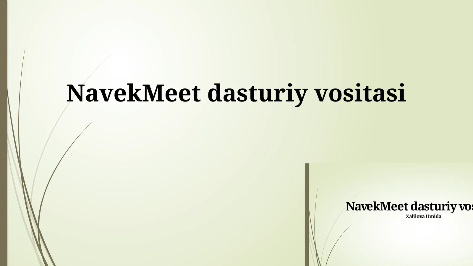 NavekMeet dasturiy vositasi