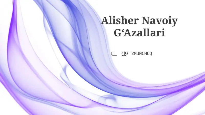 Alisher Navoiy G‘Azallari