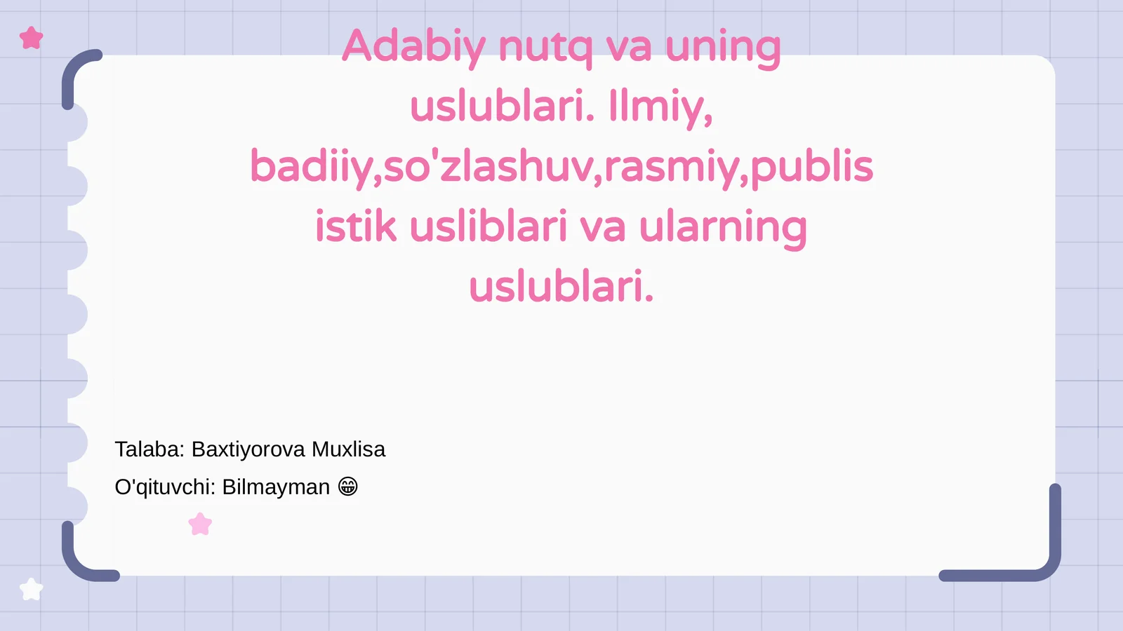 Adabiy nutq va uning uslublari