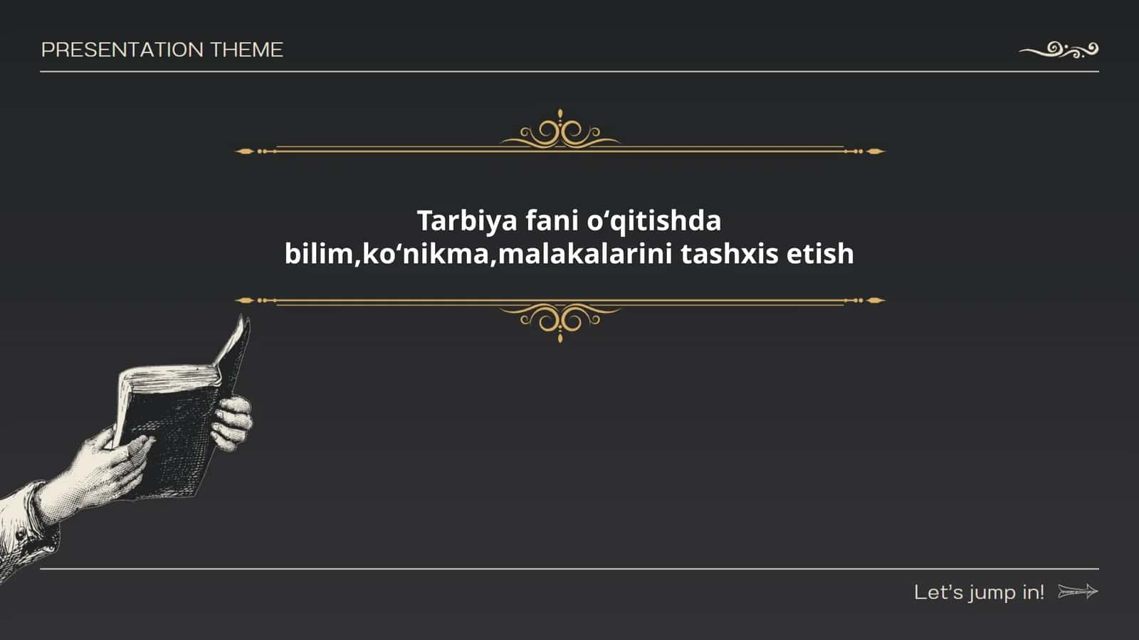 Tarbiya fani ta'lim jarayonida diagnostika usullari