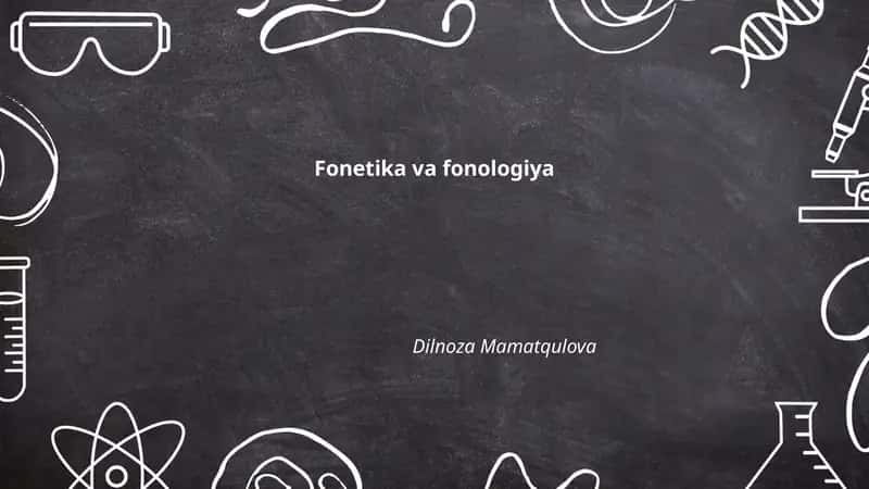 Fonetika va fonologiya