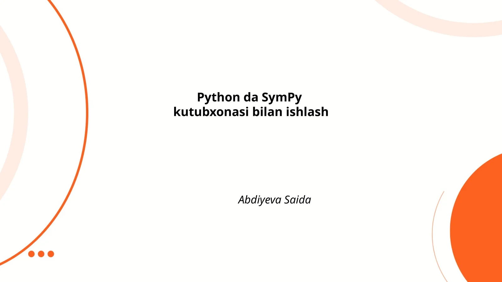 Python da SymPy