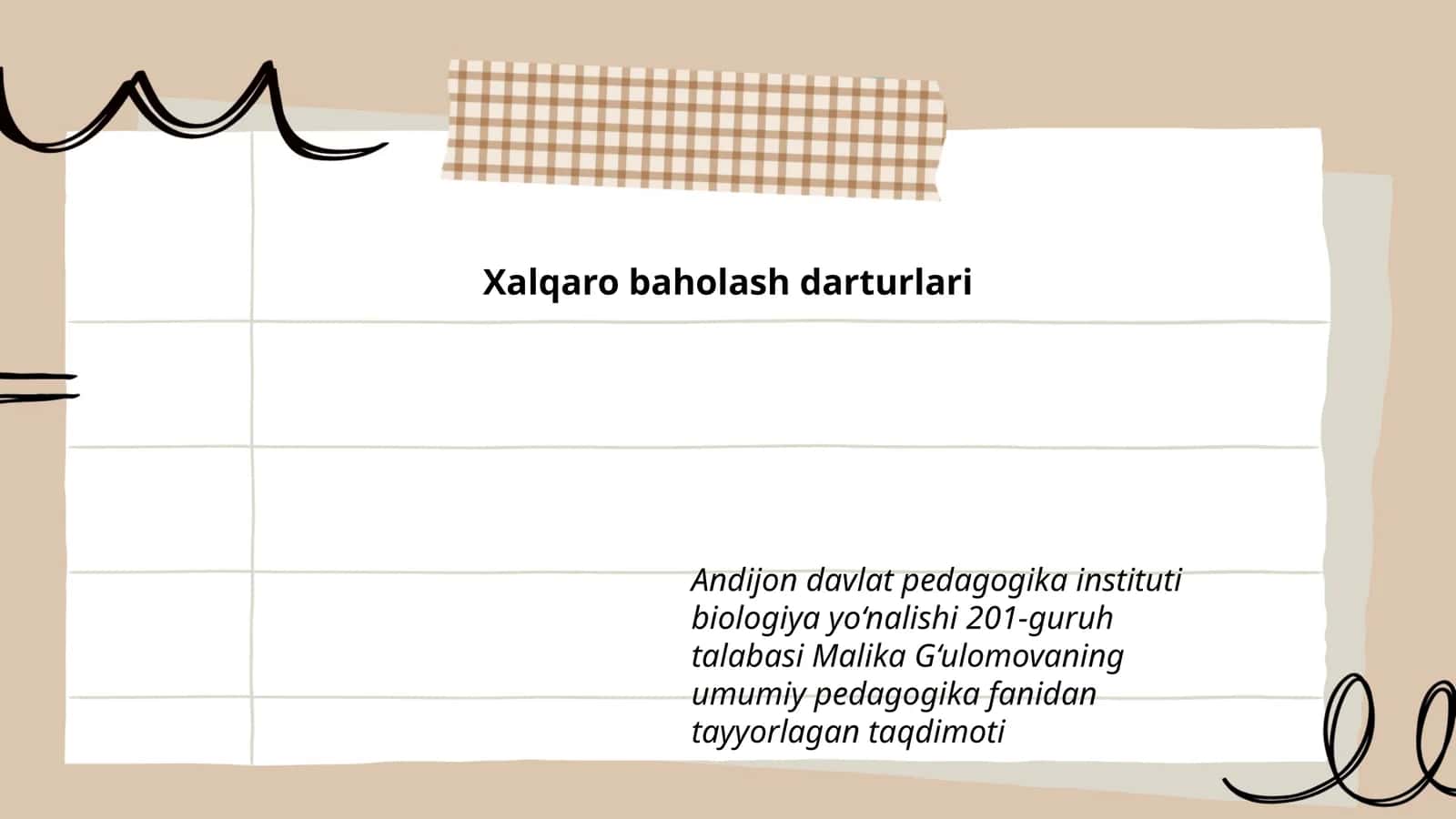 Xalqaro baholash darturlari
