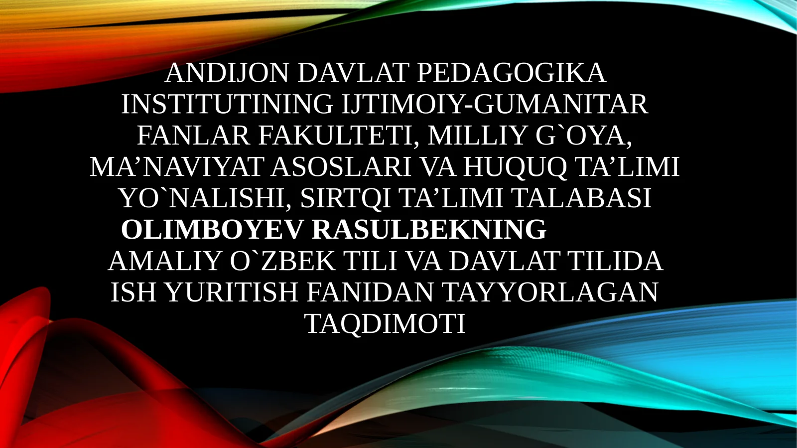 Malumotaxborotxujjatlari: Ariza Ishonchnoma Tilxat Tavsifnoma