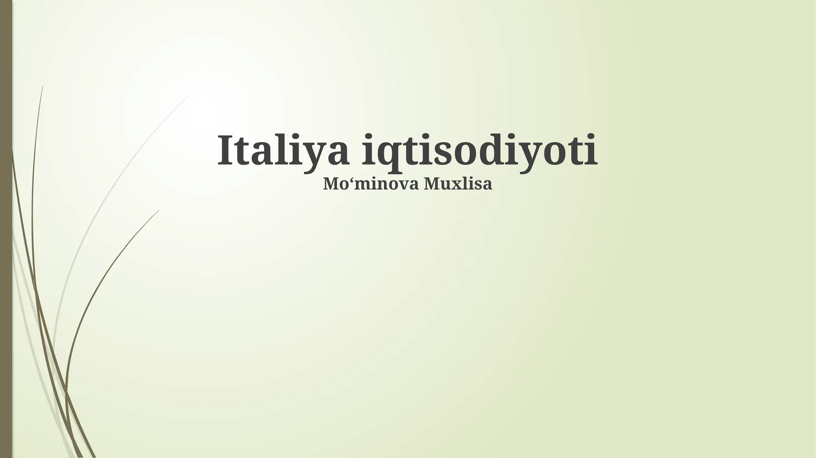 Italiya iqtisodiyoti