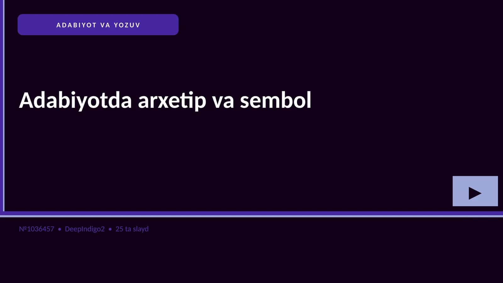 Adabiyotda arxetip va sembol