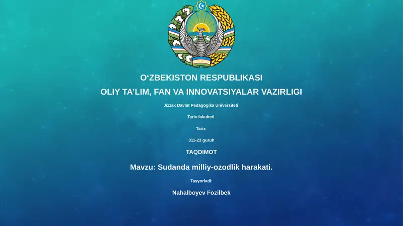 Sudan milliy-ozodlik harakati