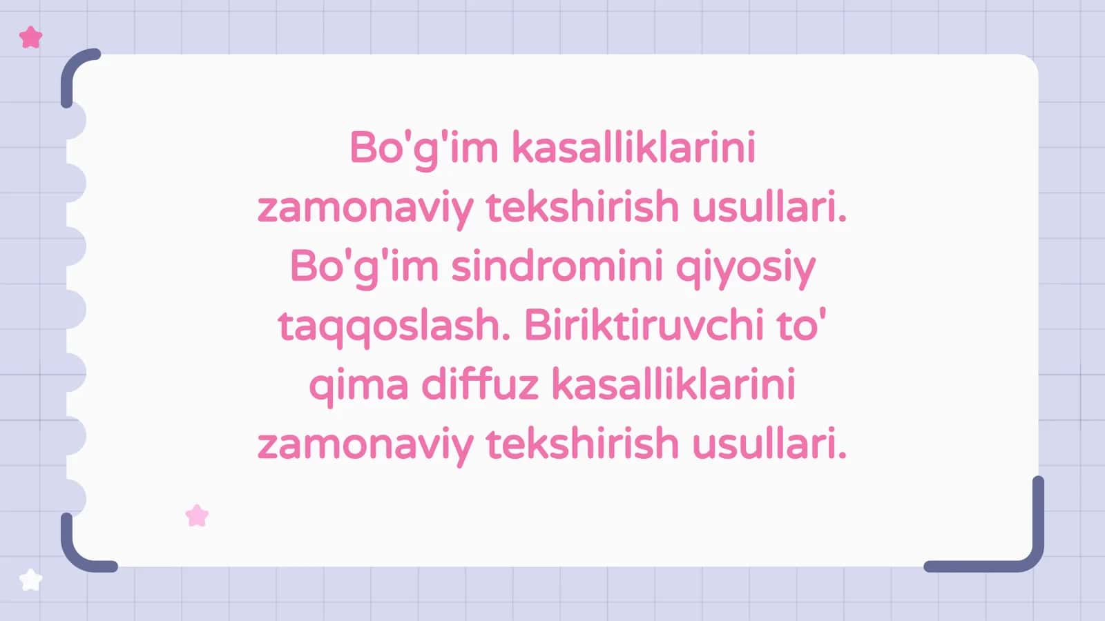 Bo'g'im kasalliklarini zamonaviy diagnostika usullari
