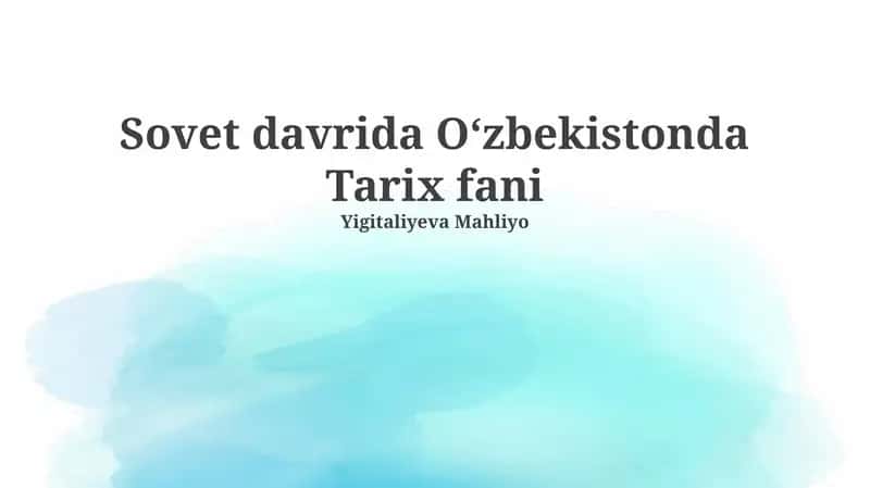 Xrushchev davri va uning islohotlari
