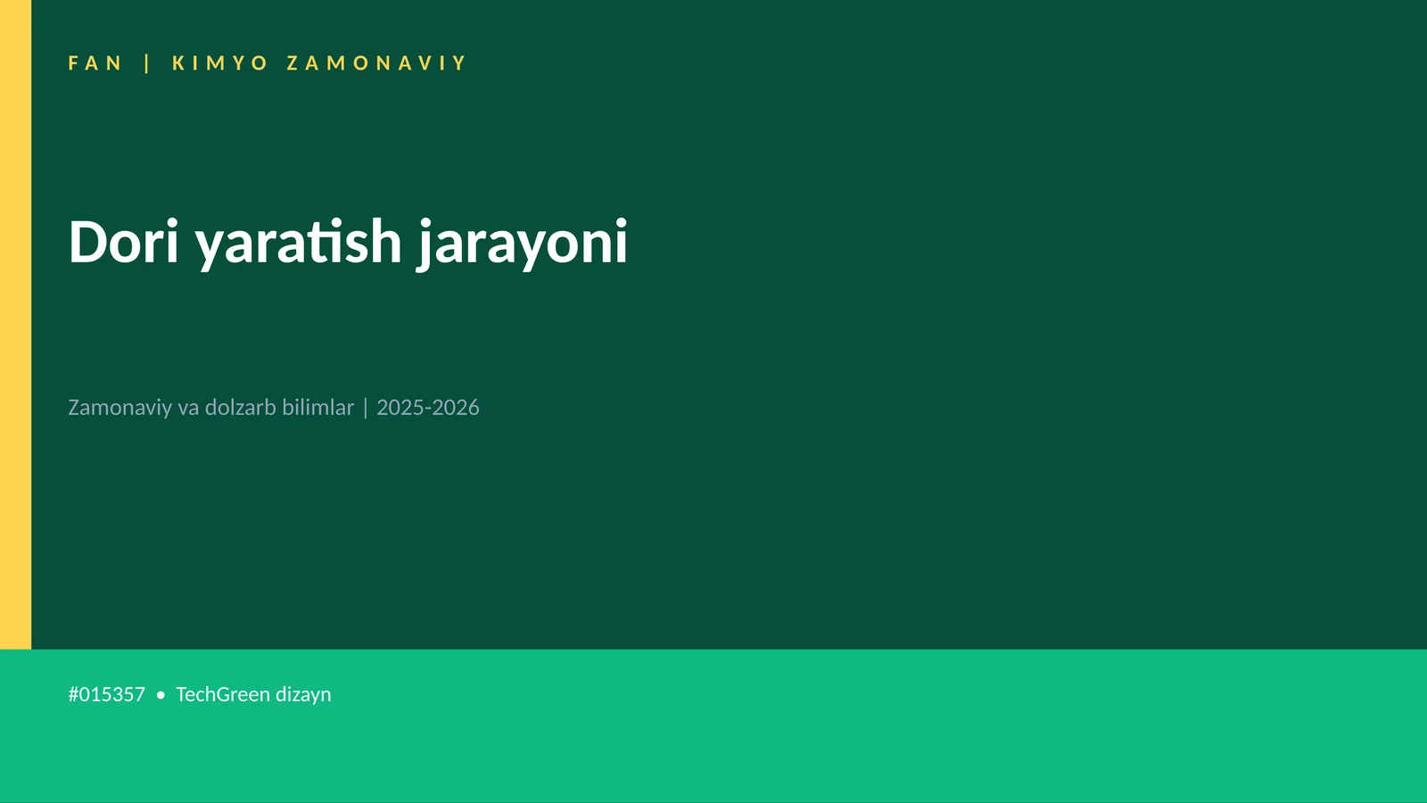 Dori yaratish jarayoni