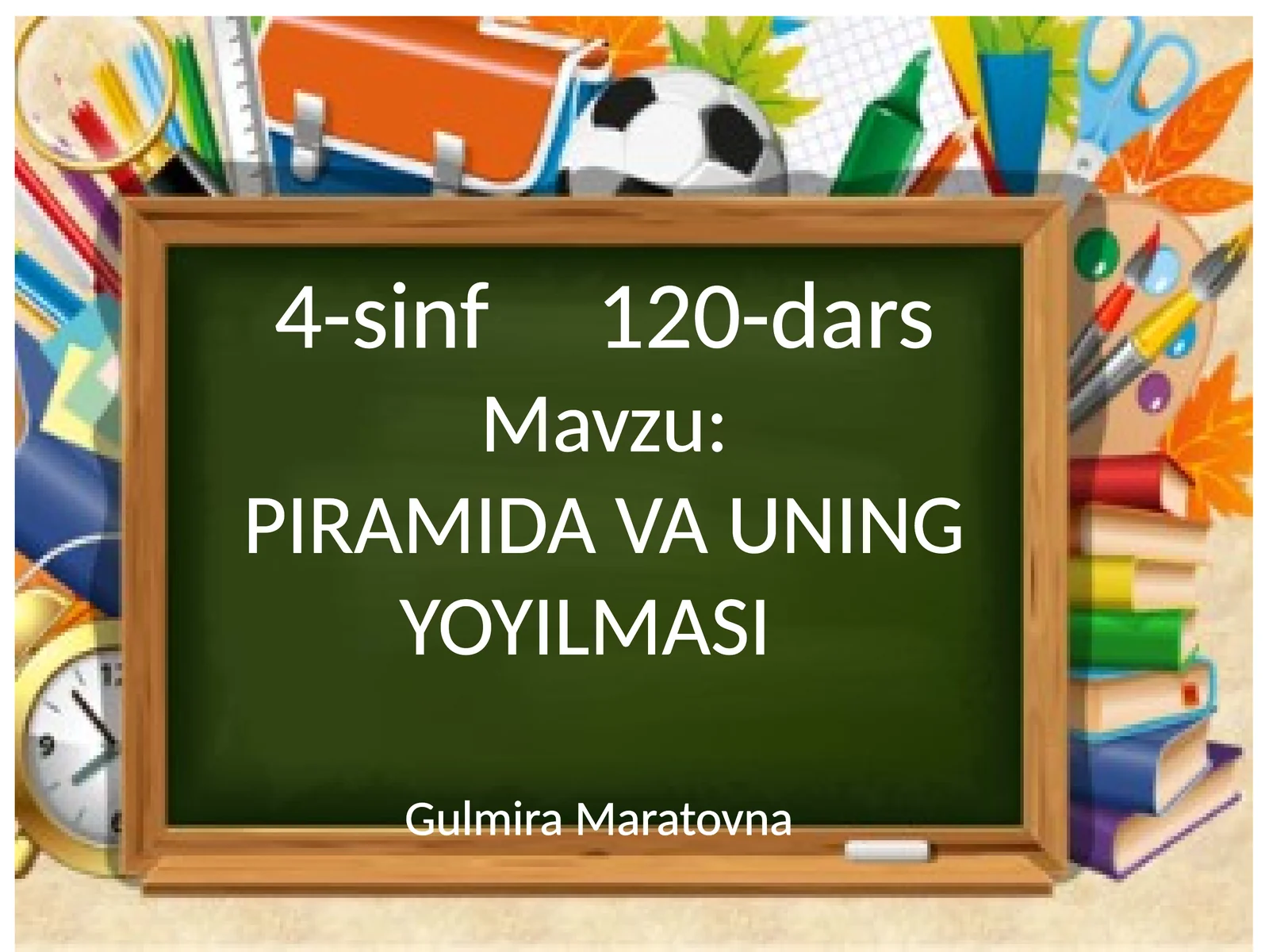 PIRAMIDA VA UNING YOYILMASI