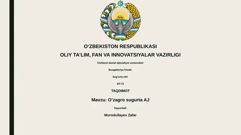O’zagro sugurta AJ