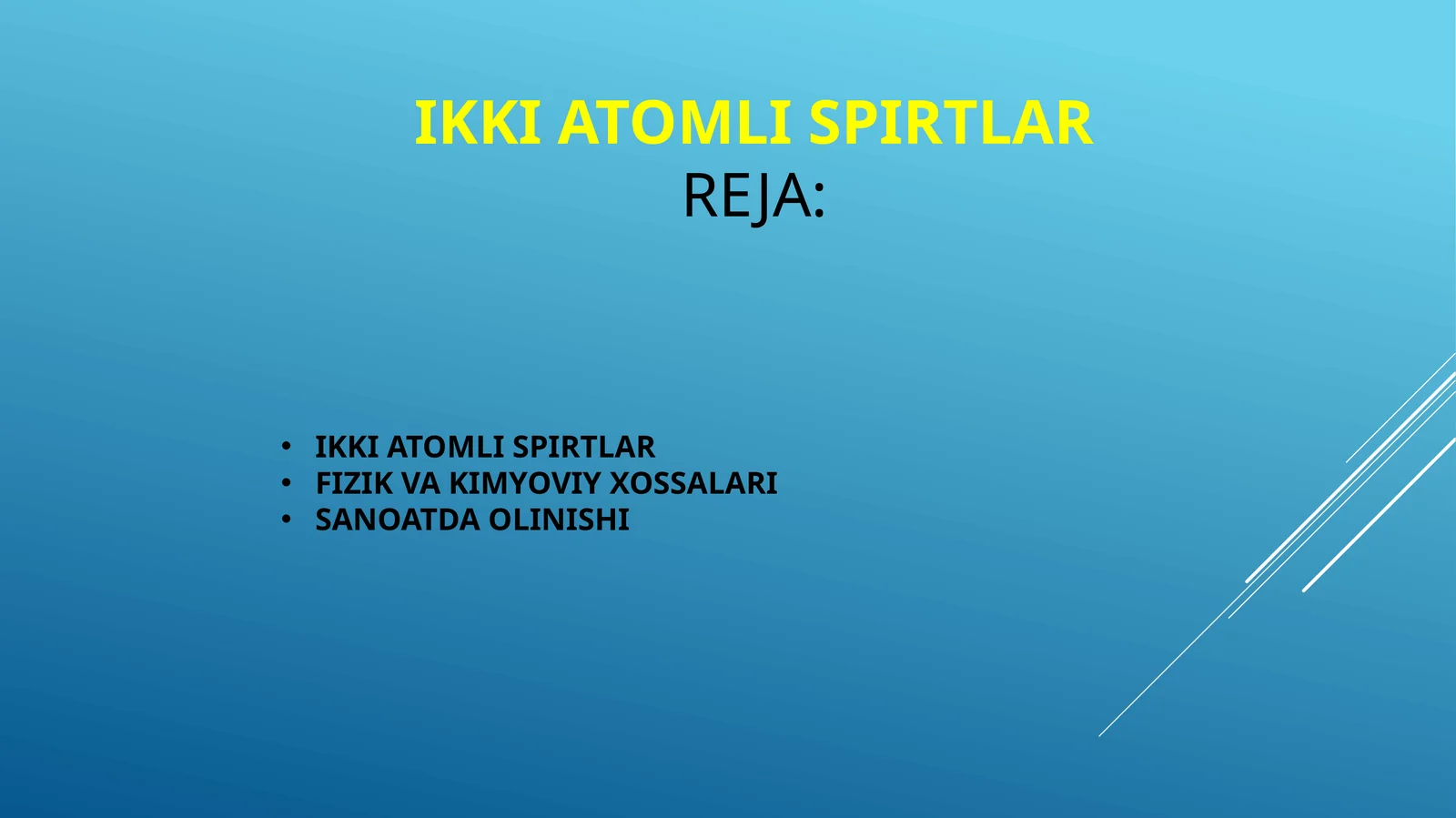 Ikki atomli spirtlar