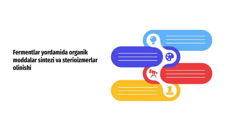 Organik moddalar sintezi va sterioizmerlar olinishi