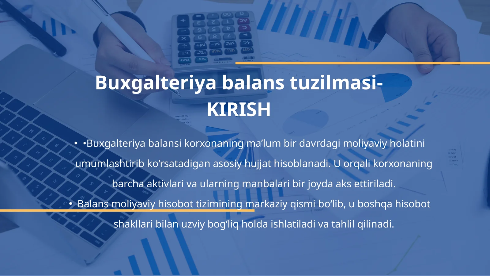 Buxgalteriya balansi tuzilmasi va tahlili