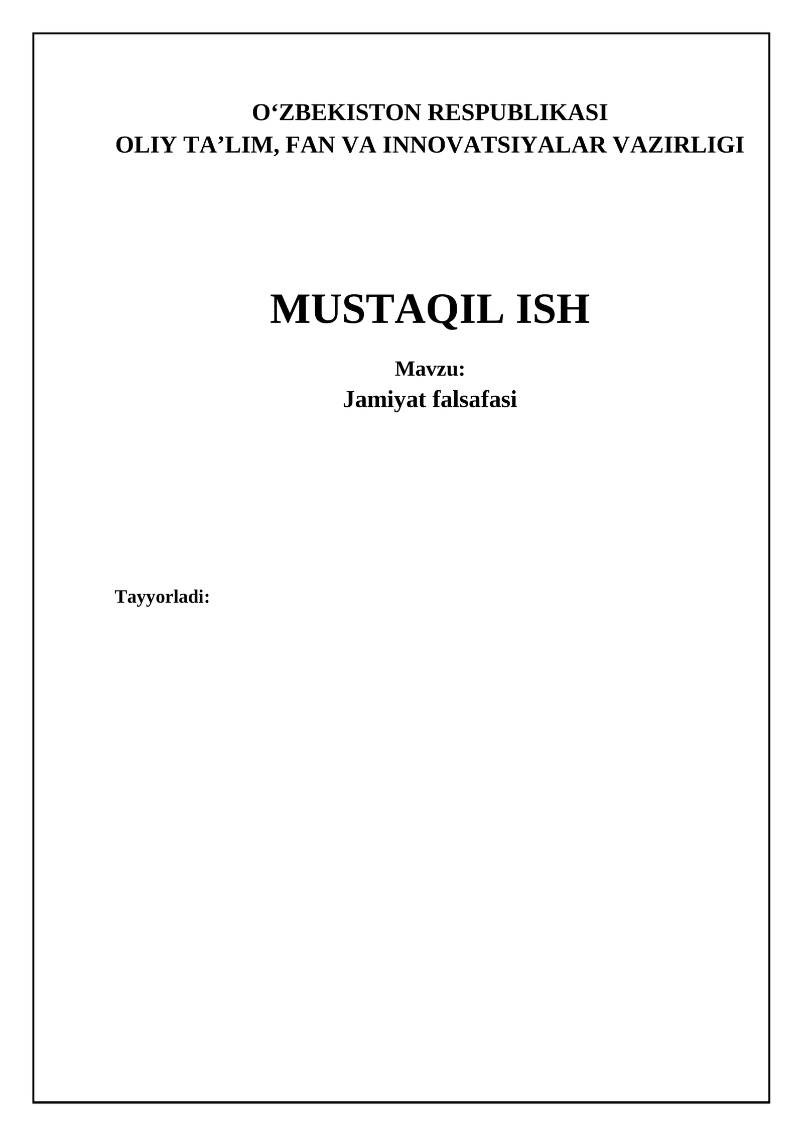 Jamiyat falsafasi