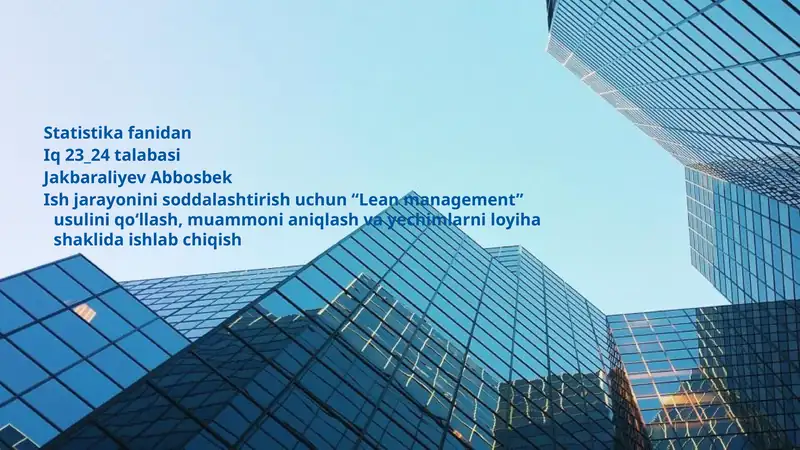 Statistika fanidan