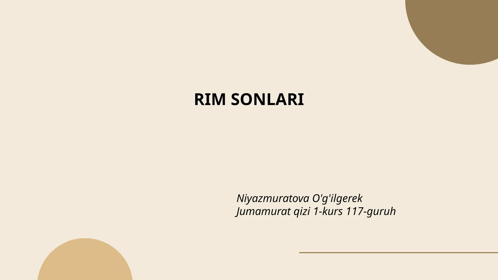 Raqamlar va ularning ma'nolari