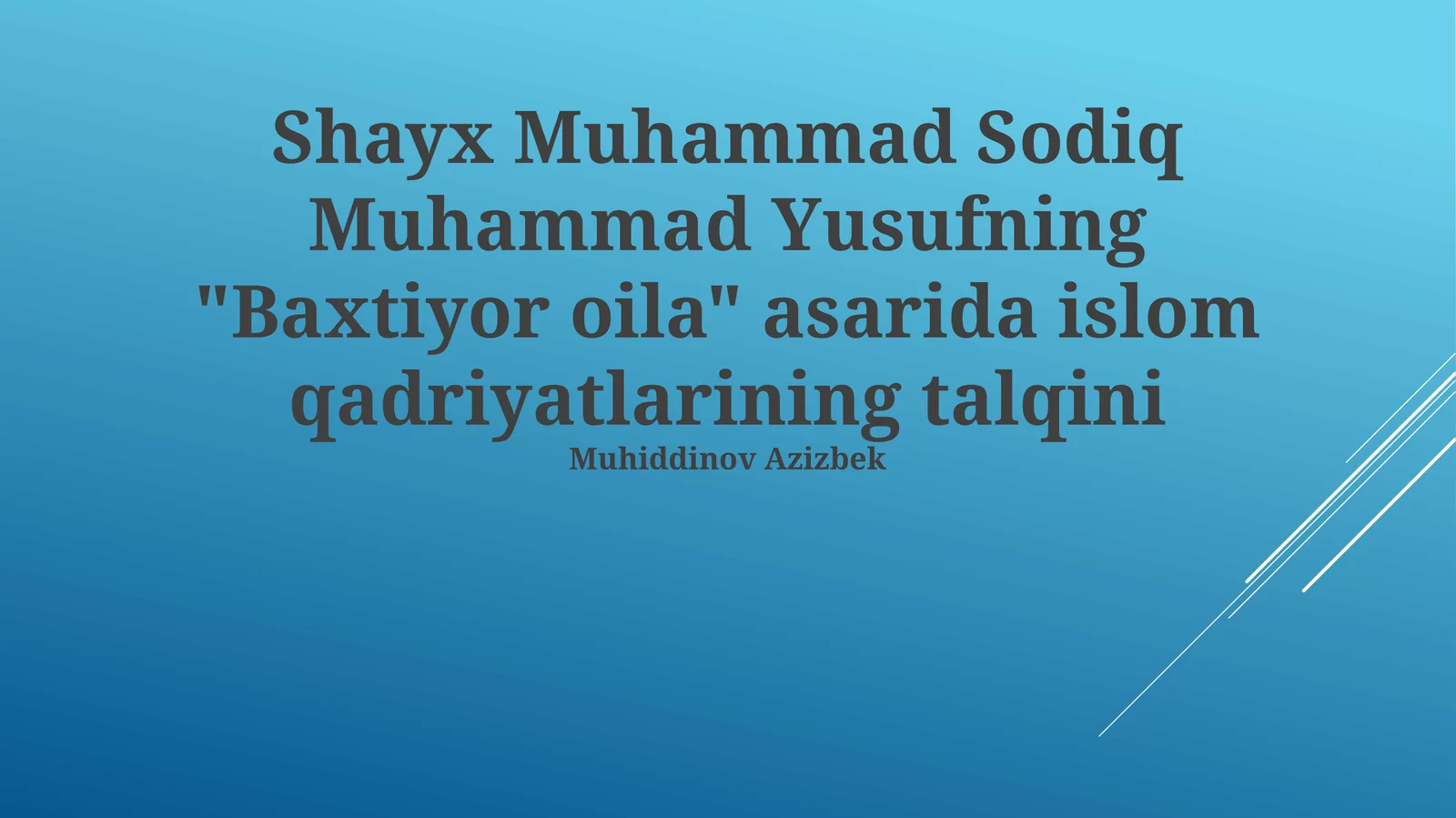 Baxtiyor oila