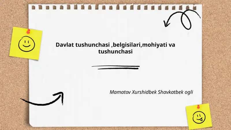 Davlat tushunchasi va belgilari