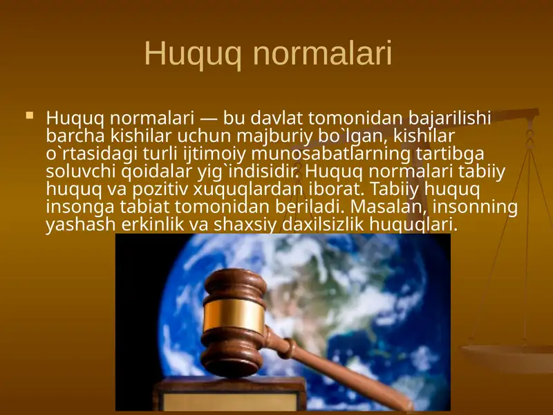 Huquq normalari