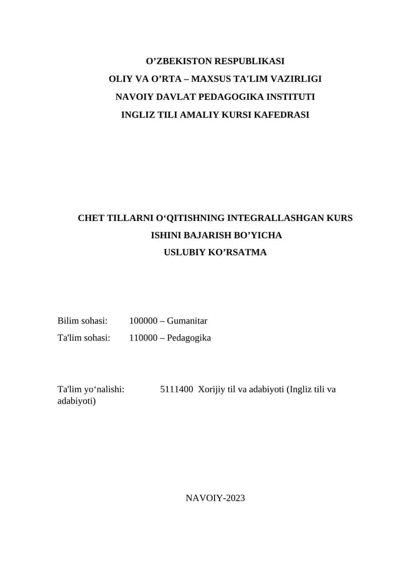 Ingliz Tili Amaliy Kursi