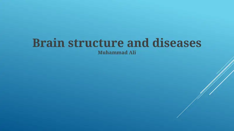 Brain structure and diseases
