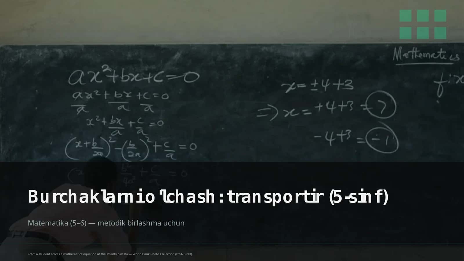 Burchaklarni o'lchash: transportir (5-sinf)