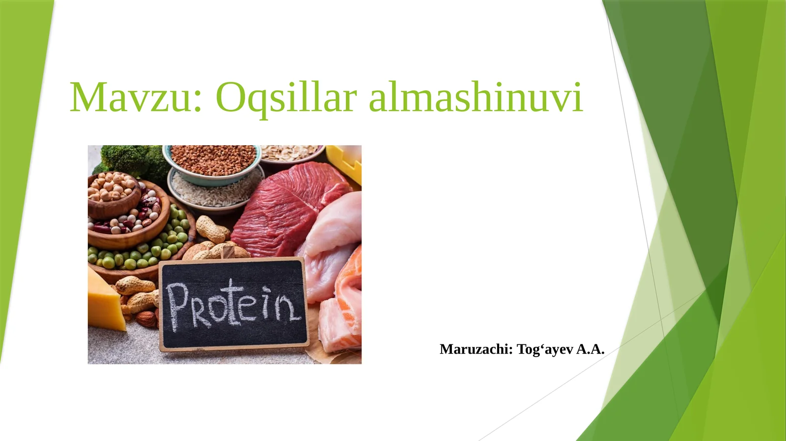 Oqsillar almashinuvi
