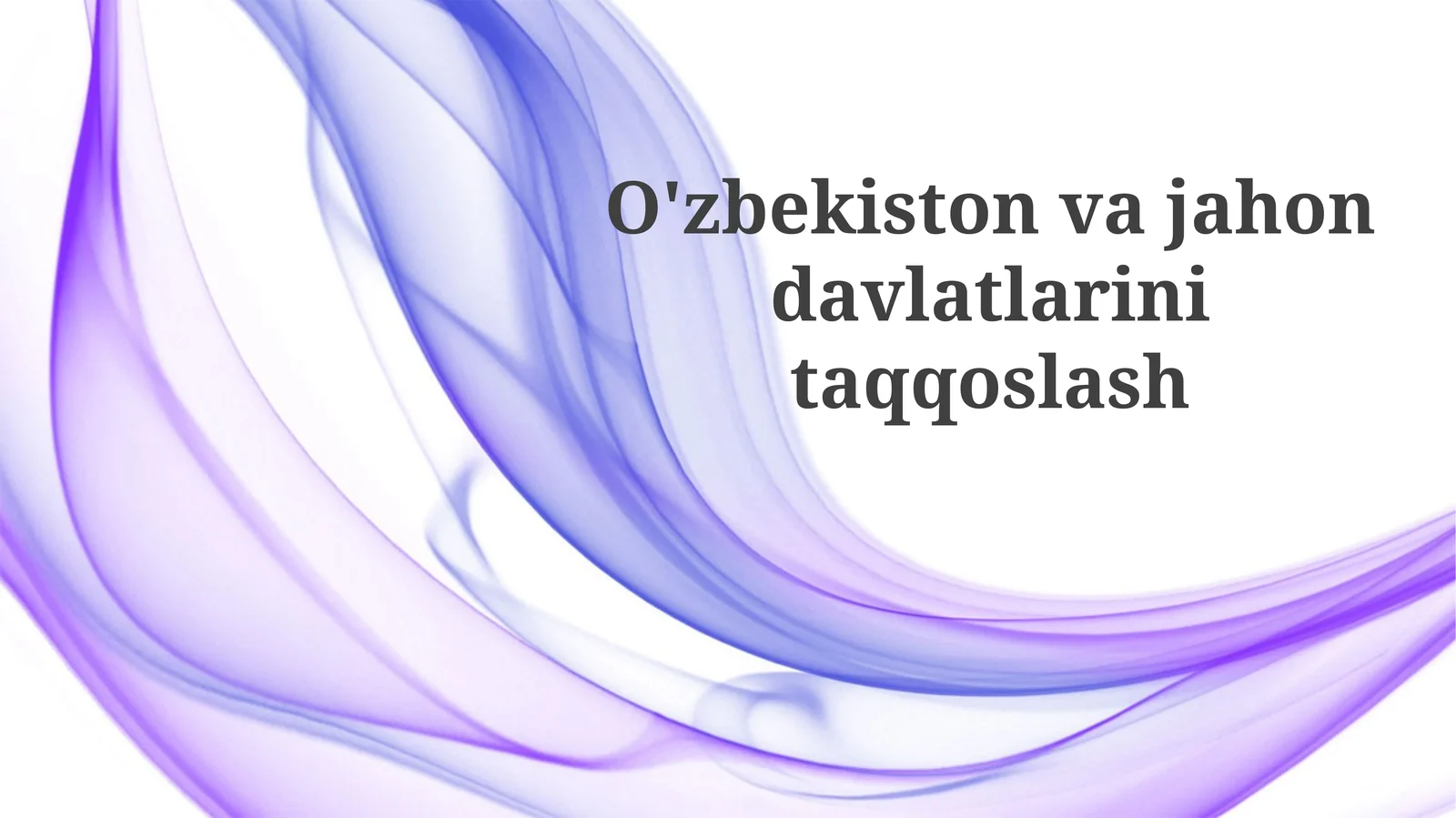 Geografiya va iqlimning qiyosiy tahlili