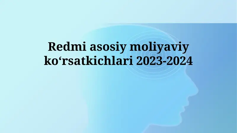 Redmi asosiy moliyaviy koʻrsatkichlari 2023-2024