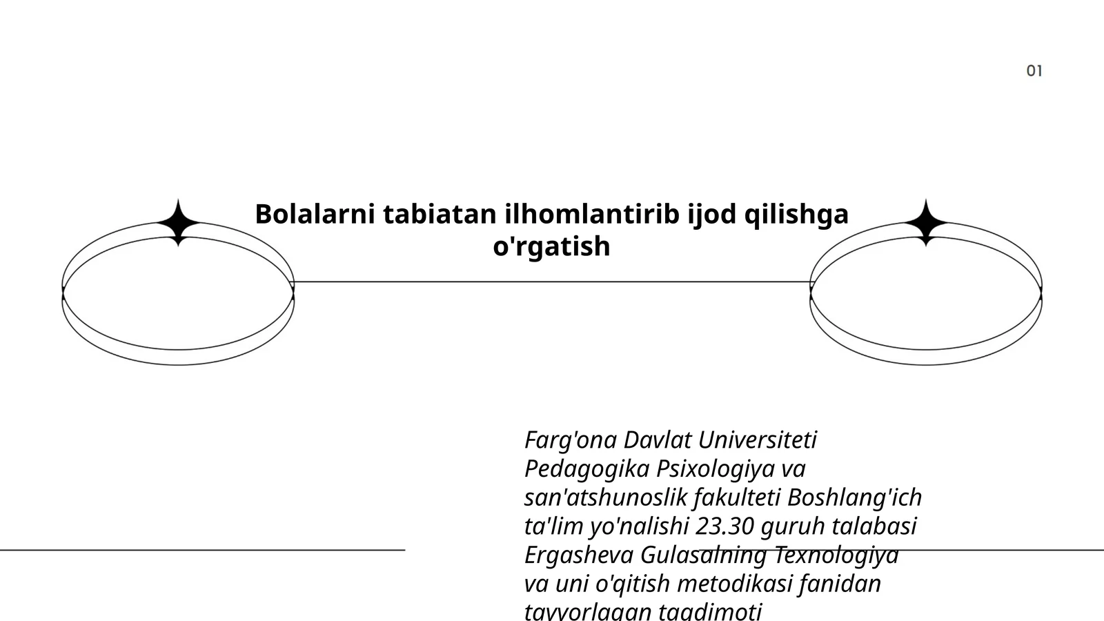 Texnologiya va uni o'qitish metodikasi