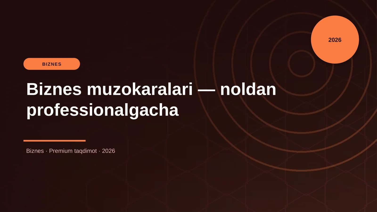 Biznes muzokaralari — noldan professionalgacha