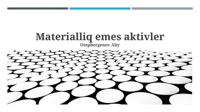 Materialliq emes aktivler