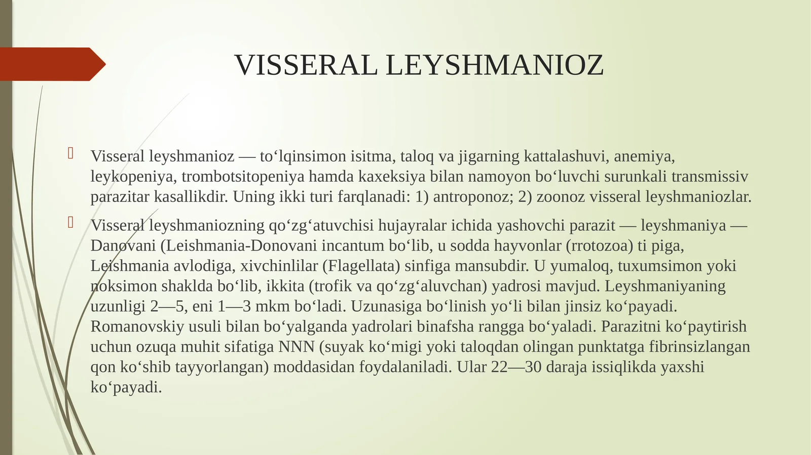 VISSERAL LEYSHMANIOZ