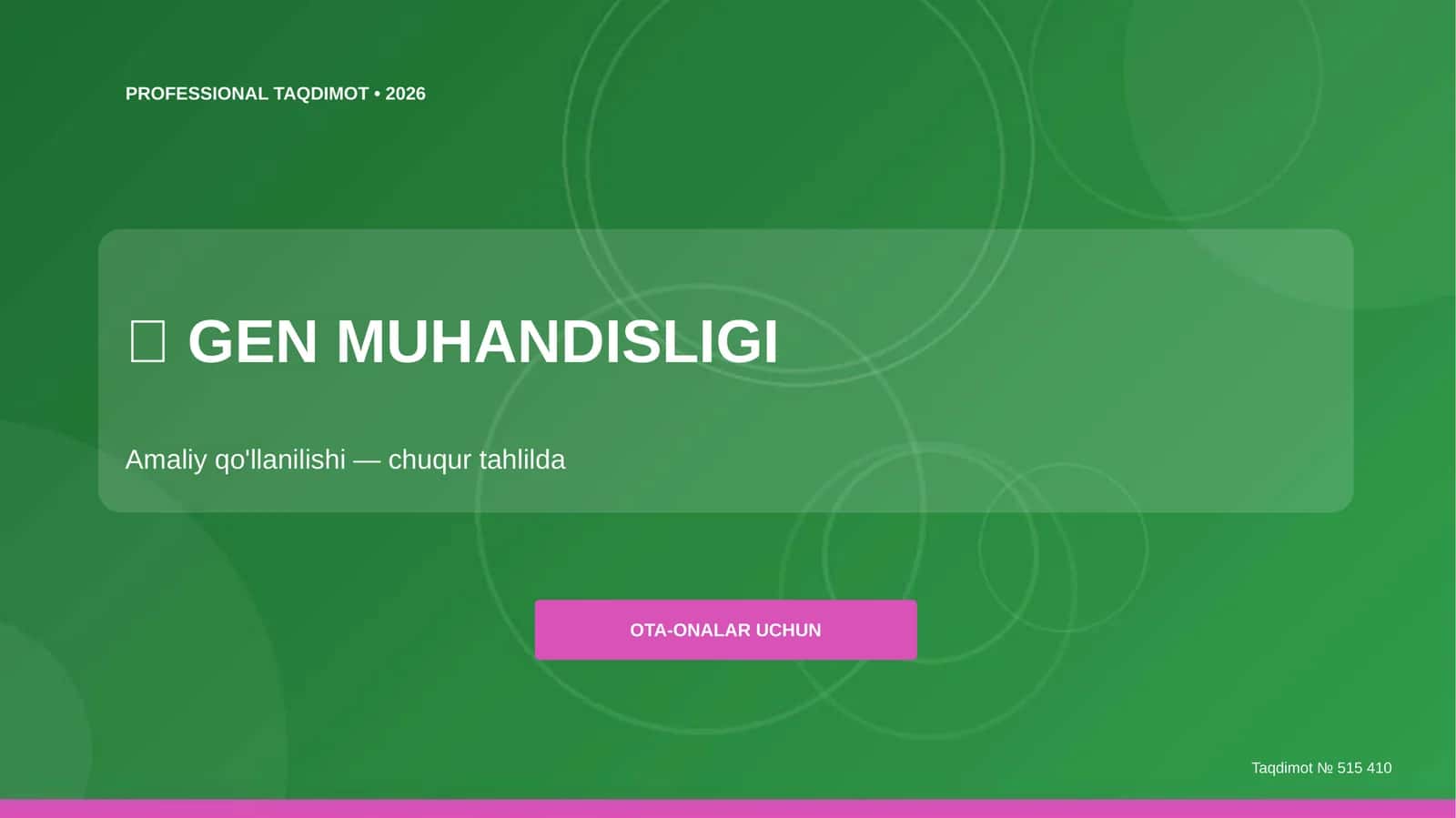 GEN MUHANDISLIGI